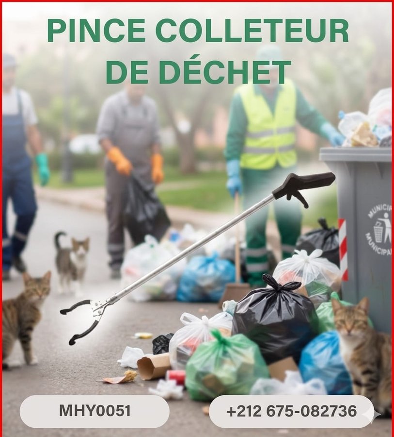 Pince collecteur de déchets (réf MHY0051)