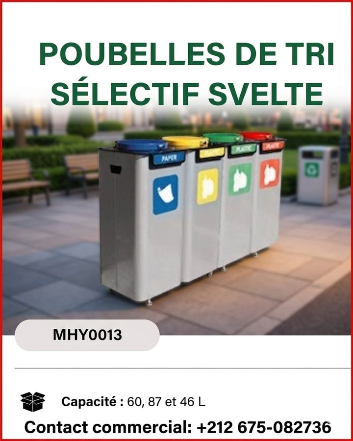 Poubelles de tri sélectif Svelte (réf MHY0013)