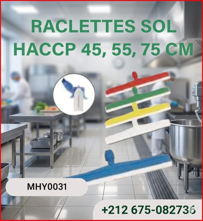 Raclettes de sol HACCP 45, 55 et 75 cm (réf MHY0031)