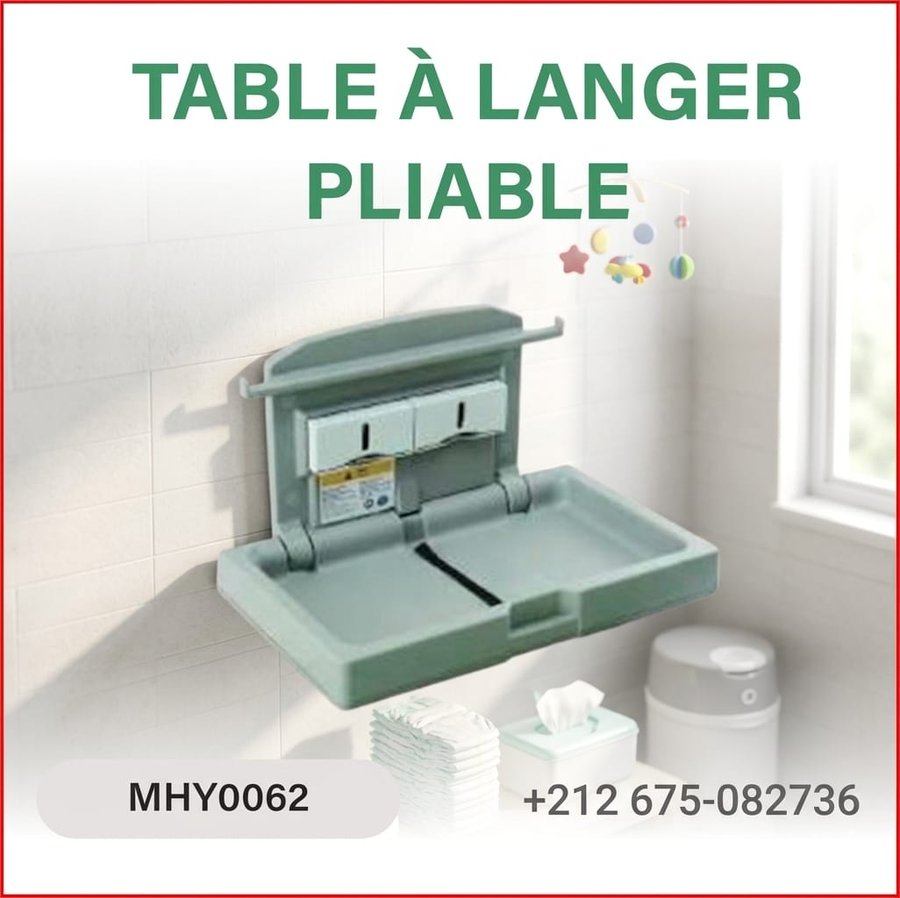 Table à langer pliable murale (réf MHY0062)
